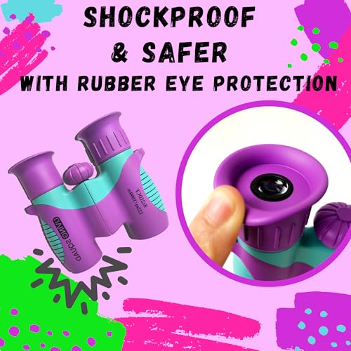 Kids Binoculars 8x21 — Explorer Set - Purple