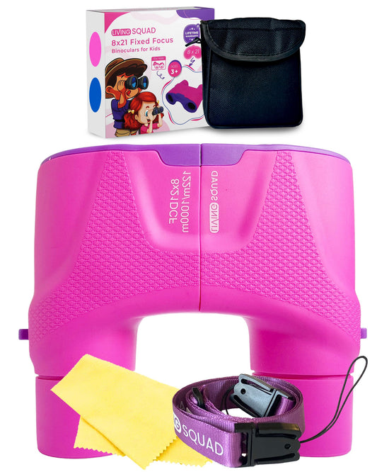 Toddler Kidnoculars — Focus-Free Binoculars - Pink