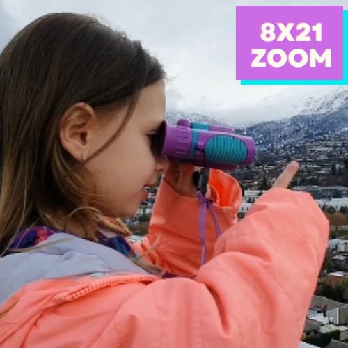 Kids Binoculars 8x21 — Explorer Set - Turquoise