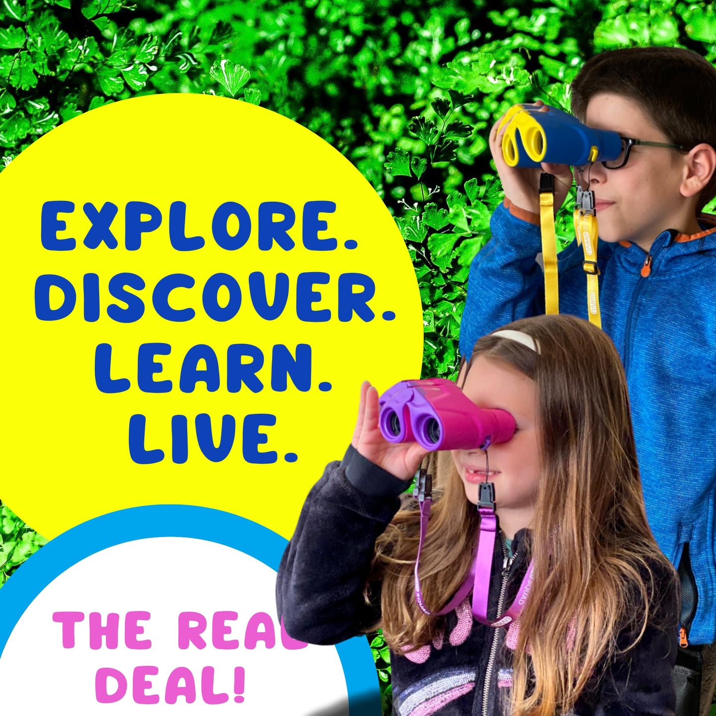 Toddler Kidnoculars — Focus-Free Binoculars - Blue