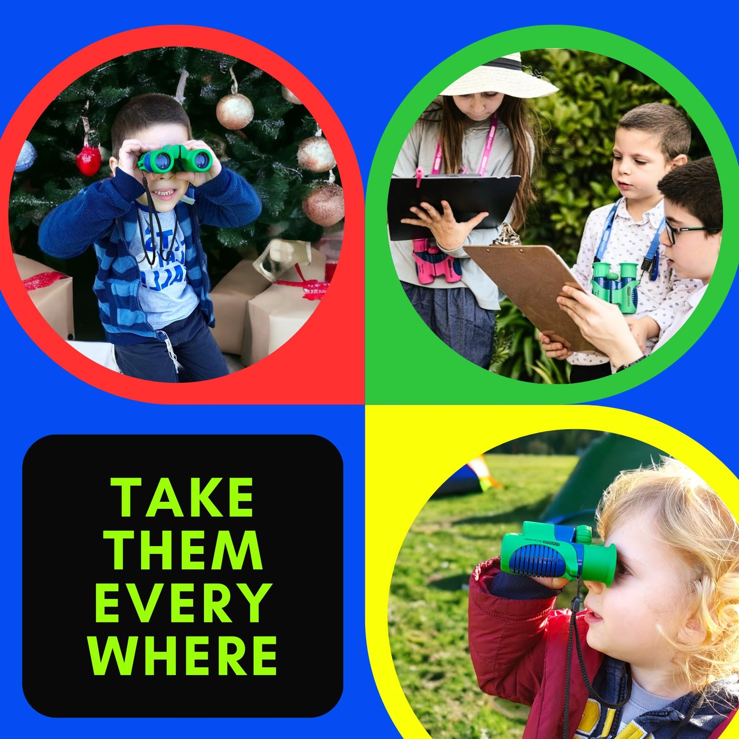 Kids Binoculars 8x21 — Explorer Set - Blue