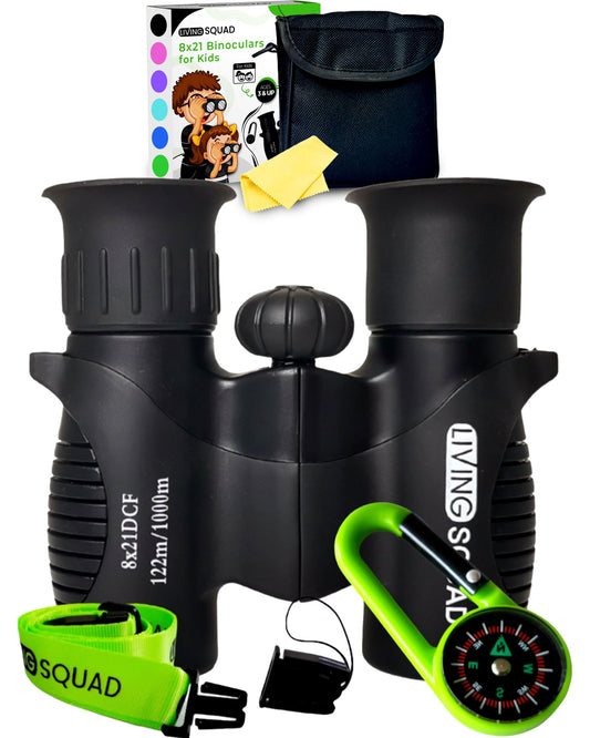 Kids Binoculars 8x21 — Explorer Set - Black