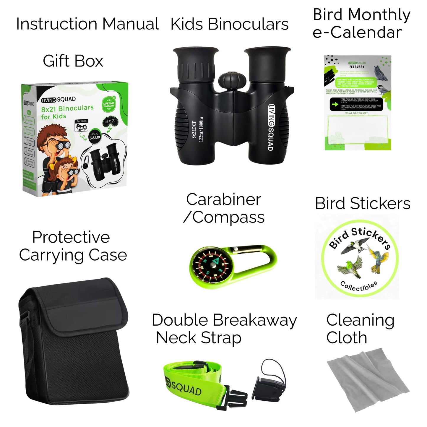 Kids Binoculars 8x21 — Explorer Set - Blue