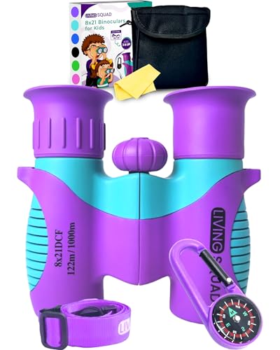 Kids Binoculars 8x21 — Explorer Set - Purple