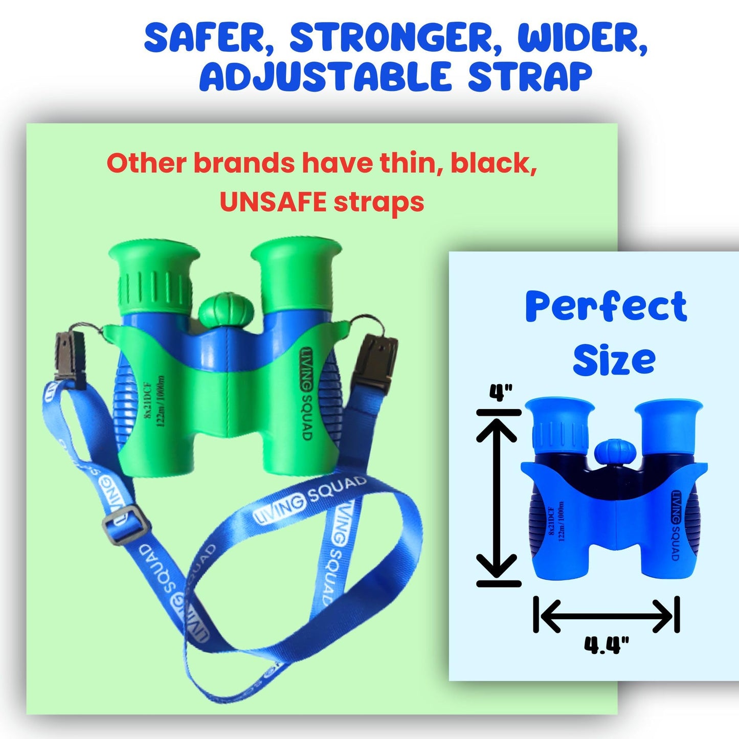 Kids Binoculars 8x21 — Explorer Set - Blue