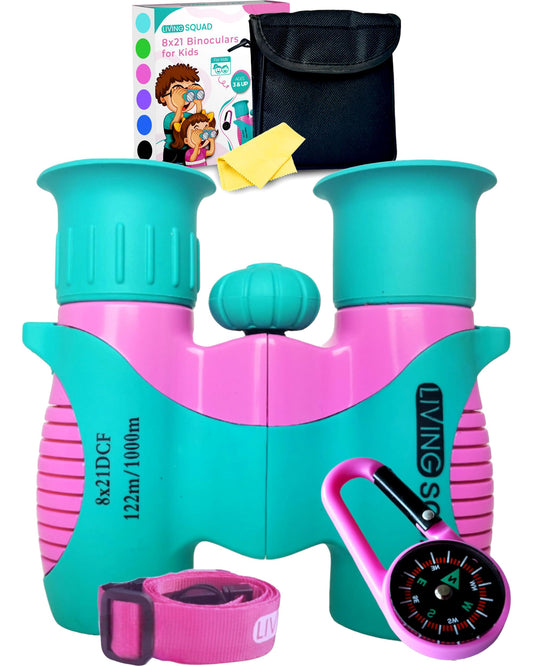 Kids Binoculars 8x21 — Explorer Set - Turquoise